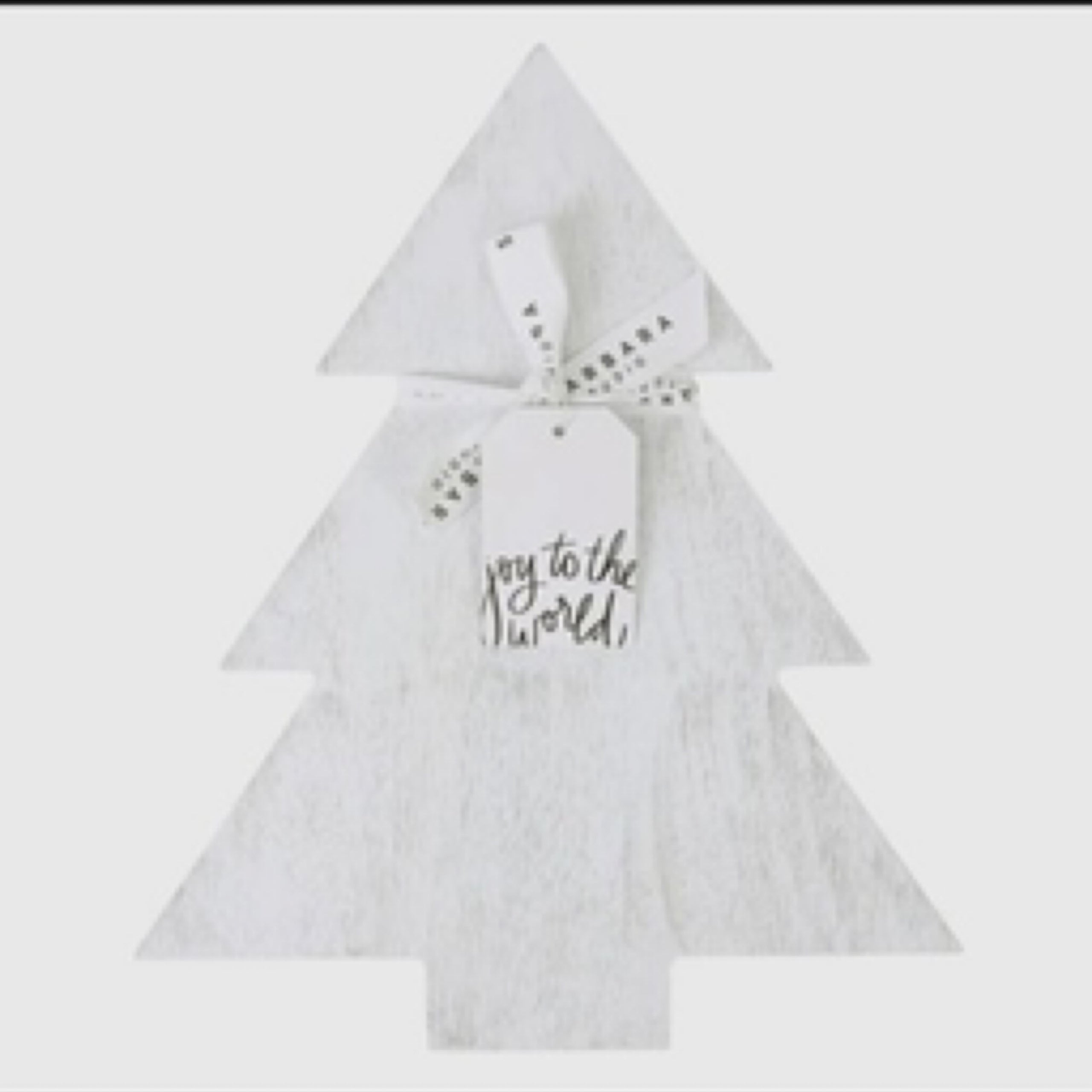Retail white christmas tree board first state charcuterie